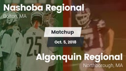 Matchup: Nashoba Regional vs. Algonquin Regional  2018