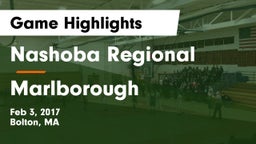 Nashoba Regional  vs Marlborough  Game Highlights - Feb 3, 2017