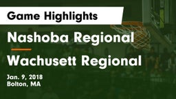 Nashoba Regional  vs Wachusett Regional  Game Highlights - Jan. 9, 2018