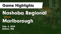 Nashoba Regional  vs Marlborough  Game Highlights - Feb. 6, 2018