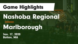 Nashoba Regional  vs Marlborough  Game Highlights - Jan. 17, 2020