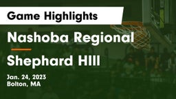 Nashoba Regional  vs Shephard HIll Game Highlights - Jan. 24, 2023