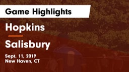 Hopkins  vs Salisbury Game Highlights - Sept. 11, 2019