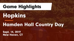 Hopkins  vs Hamden Hall Country Day  Game Highlights - Sept. 14, 2019