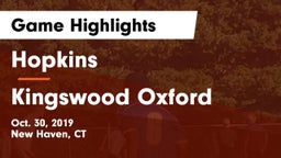 Hopkins  vs Kingswood Oxford Game Highlights - Oct. 30, 2019