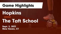 Hopkins  vs The Taft School Game Highlights - Sept. 3, 2022