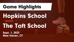 Hopkins School vs The Taft School Game Highlights - Sept. 1, 2023