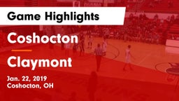 Coshocton  vs Claymont  Game Highlights - Jan. 22, 2019