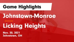 Johnstown-Monroe  vs Licking Heights  Game Highlights - Nov. 30, 2021