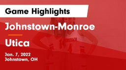 Johnstown-Monroe  vs Utica  Game Highlights - Jan. 7, 2022