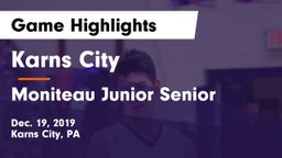 Karns City  vs Moniteau Junior Senior  Game Highlights - Dec. 19, 2019
