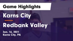 Karns City  vs Redbank Valley  Game Highlights - Jan. 16, 2021