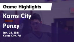 Karns City  vs Punxy Game Highlights - Jan. 22, 2021