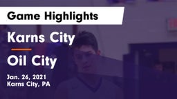 Karns City  vs Oil City  Game Highlights - Jan. 26, 2021