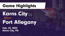 Karns City  vs Port Allegany  Game Highlights - Feb. 22, 2023