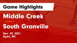 Middle Creek  vs South Granville  Game Highlights - Dec. 29, 2021