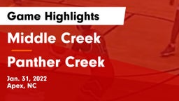 Middle Creek  vs Panther Creek  Game Highlights - Jan. 31, 2022