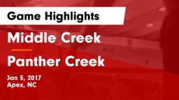 Middle Creek  vs Panther Creek  Game Highlights - Jan 5, 2017