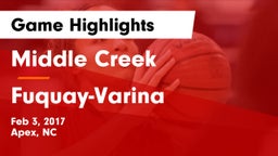 Middle Creek  vs Fuquay-Varina  Game Highlights - Feb 3, 2017