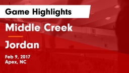 Middle Creek  vs Jordan  Game Highlights - Feb 9, 2017