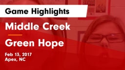 Middle Creek  vs Green Hope  Game Highlights - Feb 13, 2017