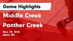 Middle Creek  vs Panther Creek  Game Highlights - Nov. 29, 2018