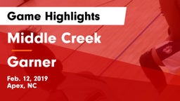 Middle Creek  vs Garner  Game Highlights - Feb. 12, 2019
