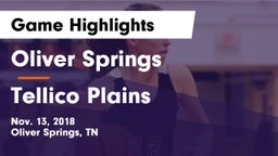 Oliver Springs  vs Tellico Plains Game Highlights - Nov. 13, 2018