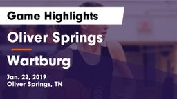 Oliver Springs  vs Wartburg Game Highlights - Jan. 22, 2019