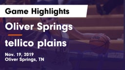 Oliver Springs  vs tellico plains Game Highlights - Nov. 19, 2019