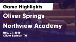 Oliver Springs  vs Northview Academy Game Highlights - Nov. 23, 2019