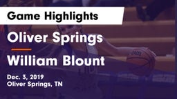Oliver Springs  vs William Blount  Game Highlights - Dec. 3, 2019