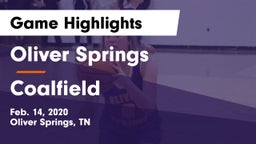 Oliver Springs  vs Coalfield Game Highlights - Feb. 14, 2020
