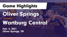 Oliver Springs  vs Wartburg Central  Game Highlights - Feb. 2, 2021