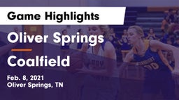 Oliver Springs  vs Coalfield  Game Highlights - Feb. 8, 2021