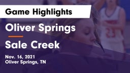 Oliver Springs  vs Sale Creek Game Highlights - Nov. 16, 2021