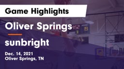 Oliver Springs  vs sunbright Game Highlights - Dec. 14, 2021