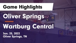 Oliver Springs  vs Wartburg Central  Game Highlights - Jan. 25, 2022