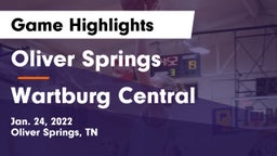 Oliver Springs  vs Wartburg Central  Game Highlights - Jan. 24, 2022