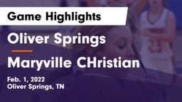 Oliver Springs  vs Maryville CHristian Game Highlights - Feb. 1, 2022