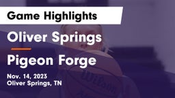 Oliver Springs  vs Pigeon Forge  Game Highlights - Nov. 14, 2023