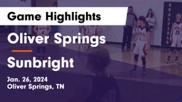 Oliver Springs  vs Sunbright  Game Highlights - Jan. 26, 2024