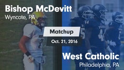 Matchup: Bishop McDevitt vs. West Catholic  2016