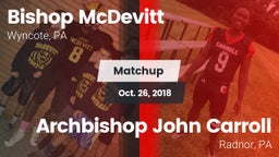 Matchup: Bishop McDevitt vs. Archbishop John Carroll  2018