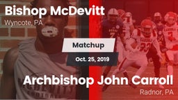 Matchup: Bishop McDevitt vs. Archbishop John Carroll  2019