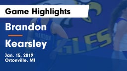 Brandon  vs Kearsley Game Highlights - Jan. 15, 2019