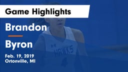 Brandon  vs Byron Game Highlights - Feb. 19, 2019