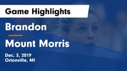 Brandon  vs Mount Morris  Game Highlights - Dec. 3, 2019