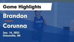 Brandon  vs Corunna  Game Highlights - Jan. 14, 2022