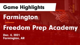 Farmington  vs Freedom Prep Academy Game Highlights - Dec. 4, 2021